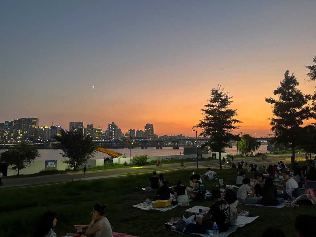 トゥクソム漢江公園の景色