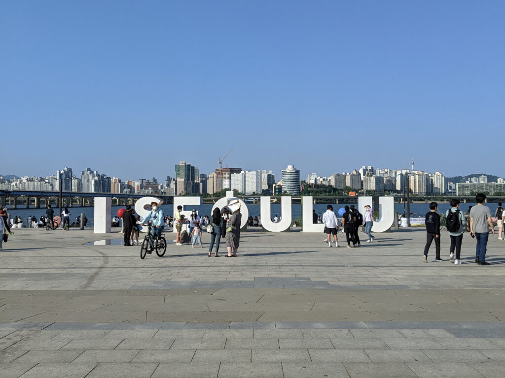 汝矣島漢江公園の景色